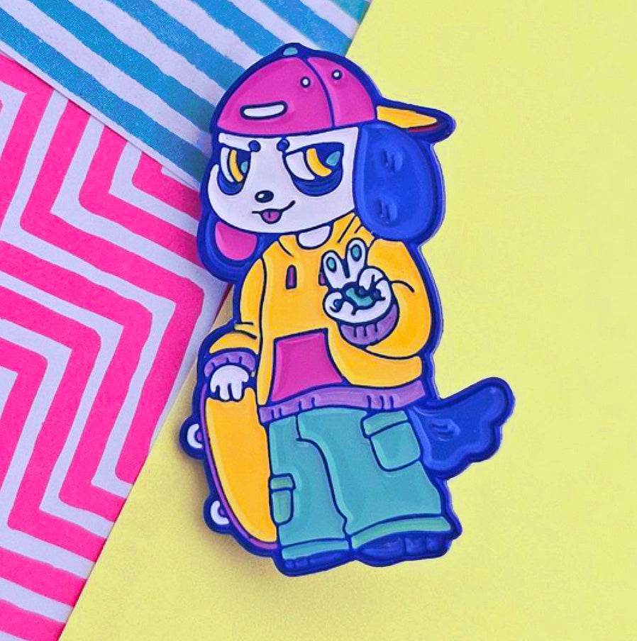 Skater Boys enamel pins by DumbAnimalClub