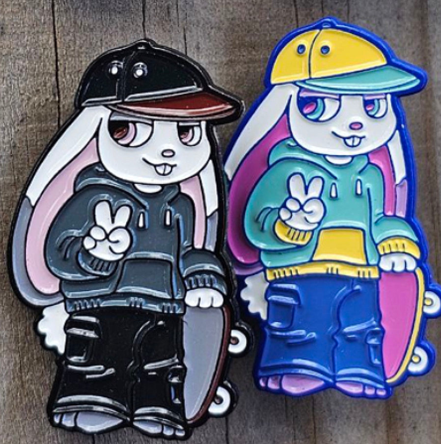 Skater Boys enamel pins by DumbAnimalClub
