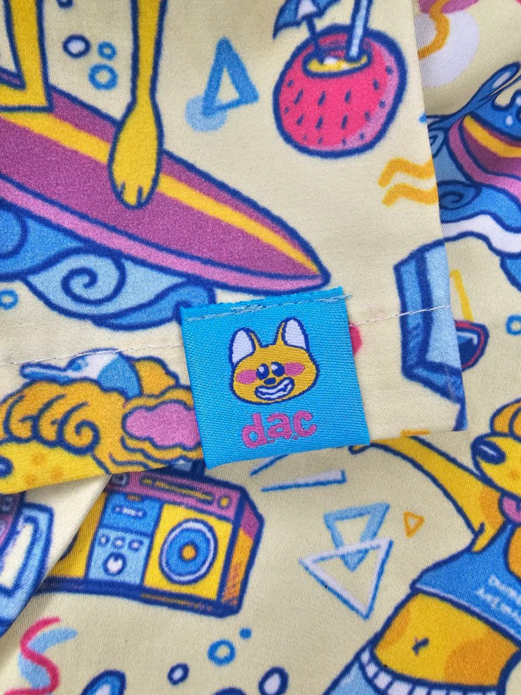 Surfin’ Dog cotton shirt by DumbAnimalClub
