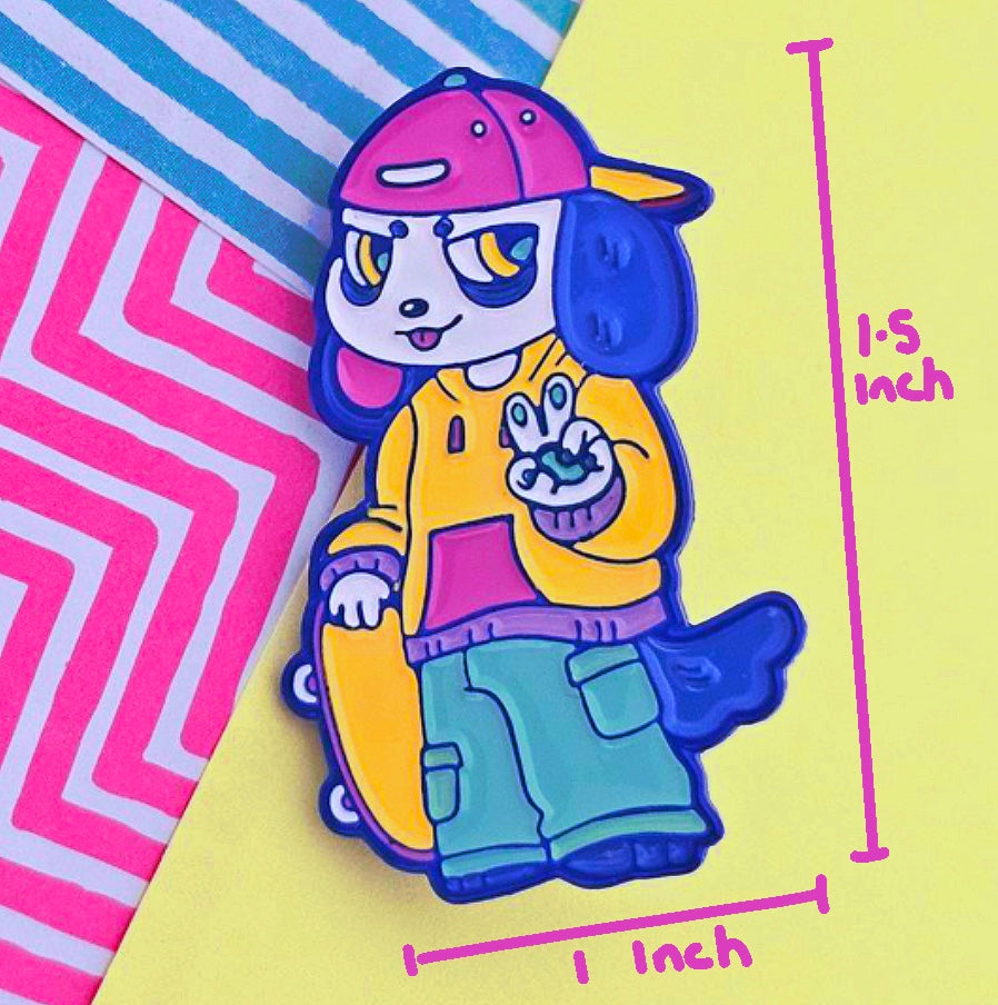 Skater Boys enamel pins by DumbAnimalClub