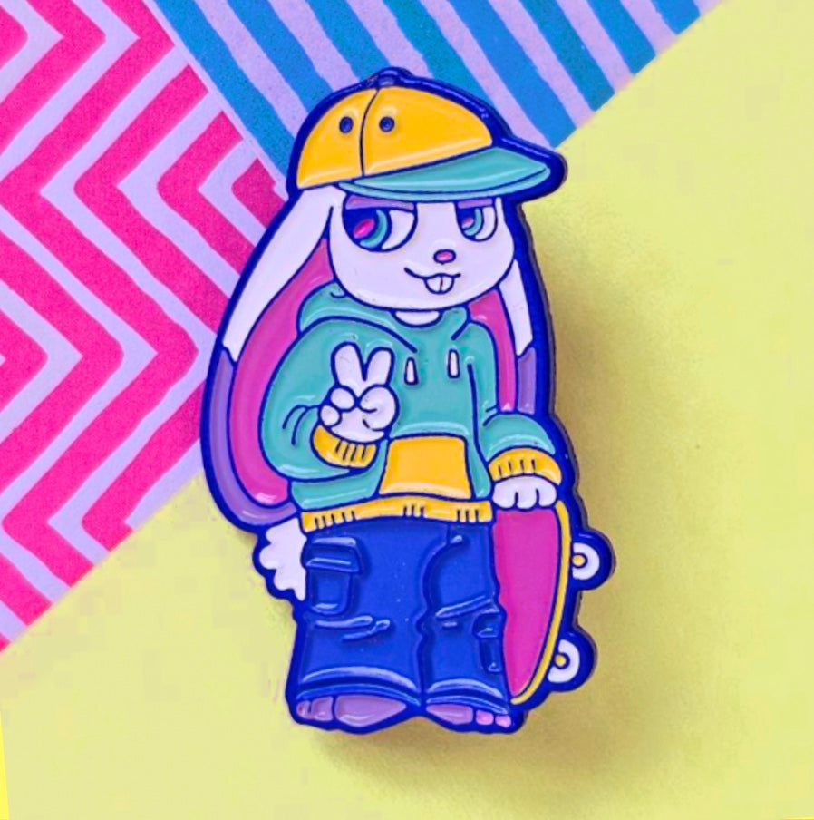 Skater Boys enamel pins by DumbAnimalClub