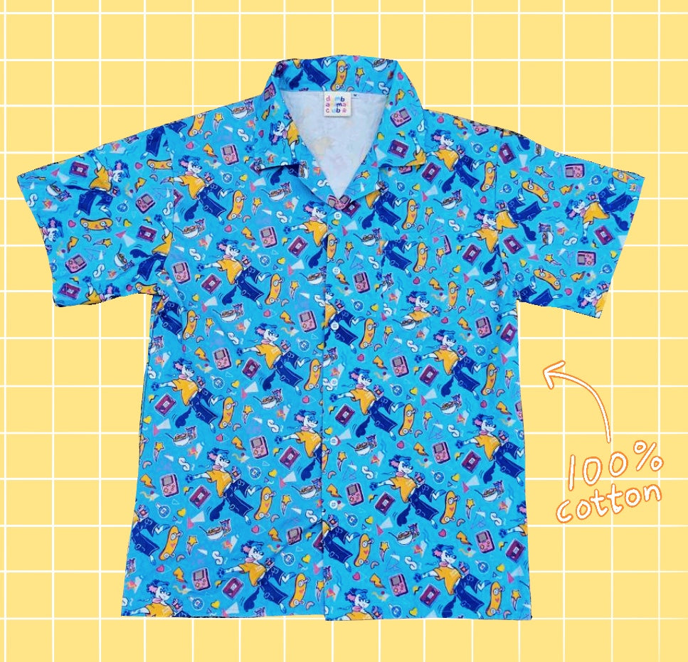 Skatin’ Dog cotton shirt by DumbAnimalClub