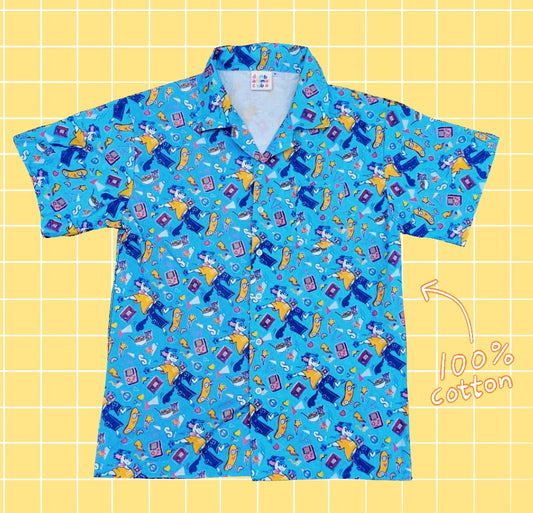 Skatin’ Dog cotton shirt by DumbAnimalClub